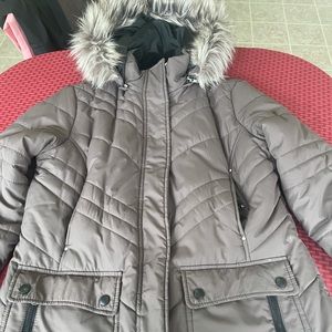 Warm fleece lined coat